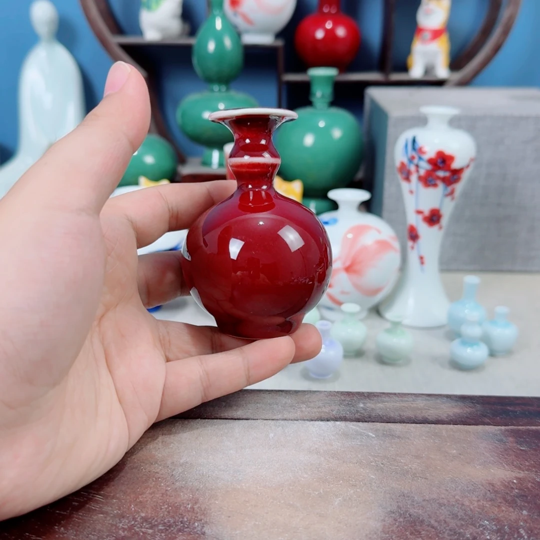 陶瓷手工小花器摆件