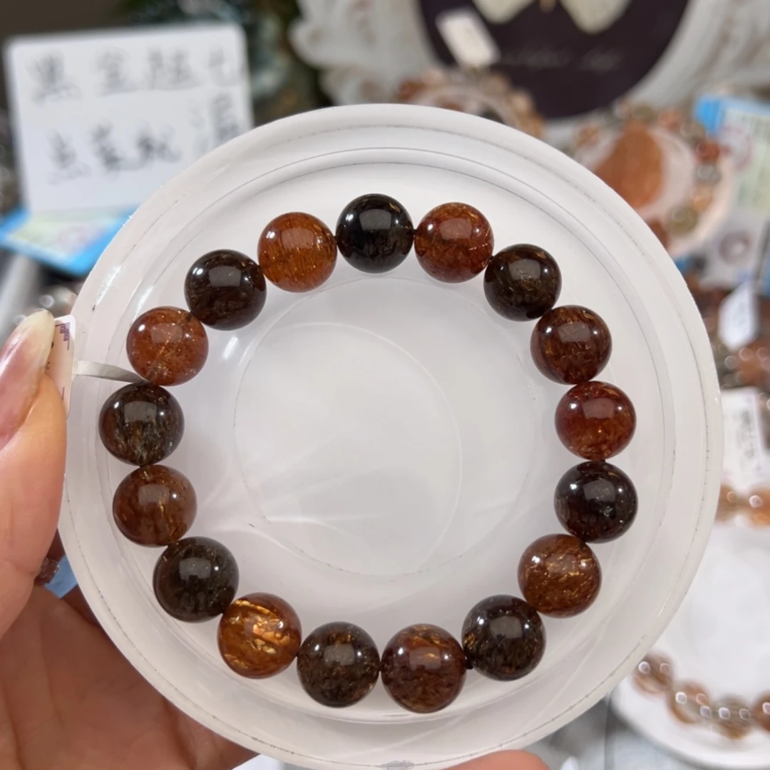 手链未镶嵌水晶黑金超七12m