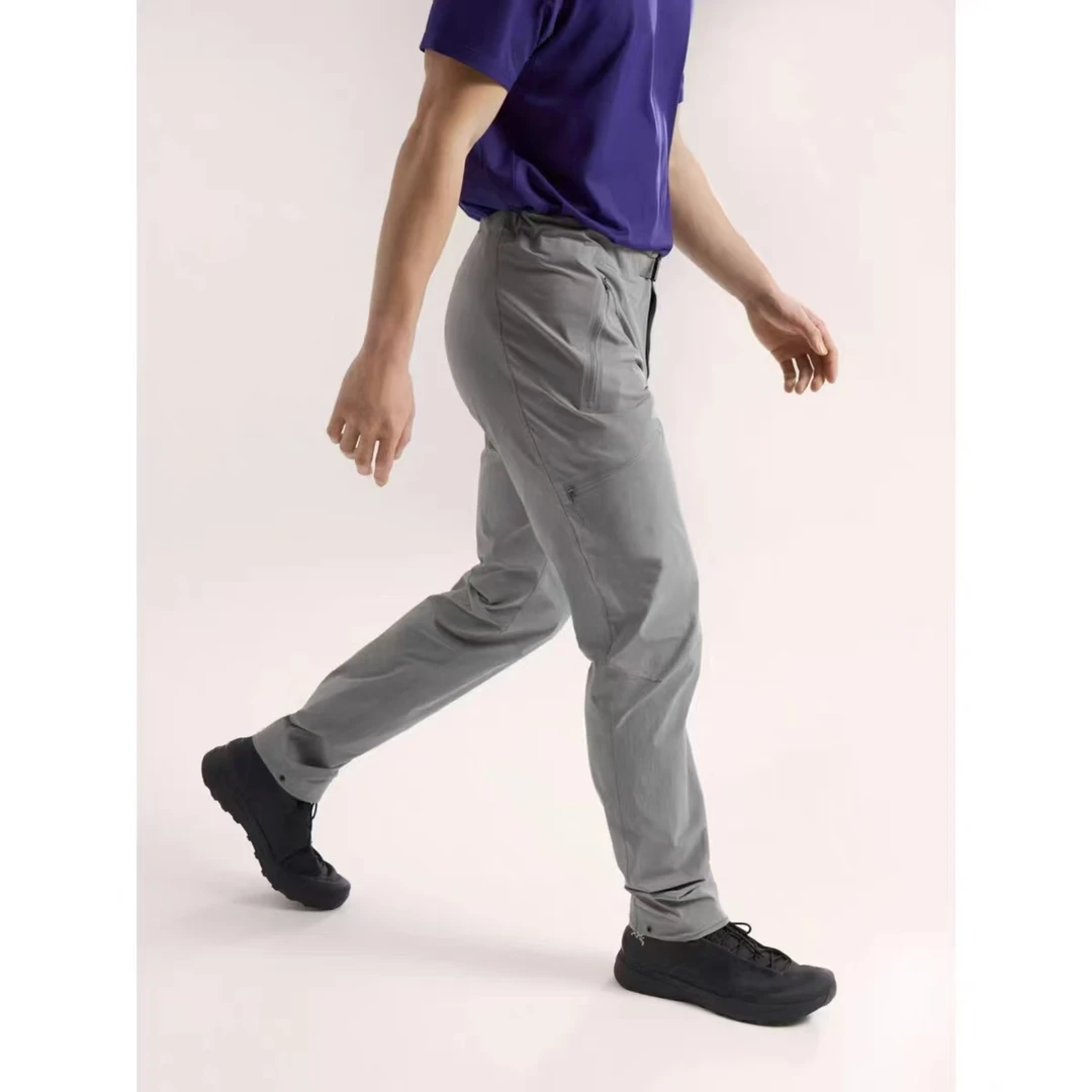 户外高端压胶轻量化薄款透气防泼水休闲裤软壳冲锋裤长裤男夏季