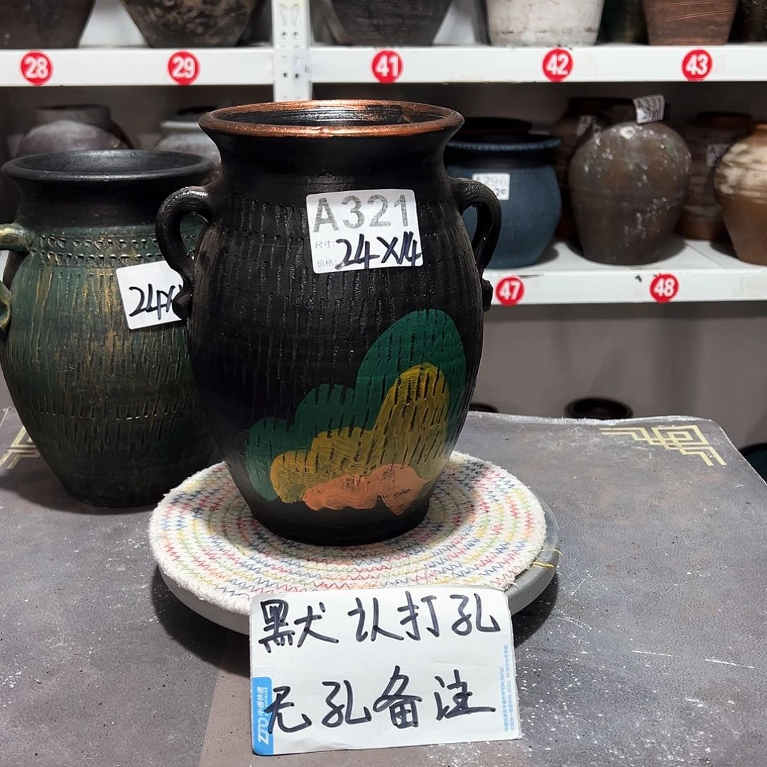 红陶8彩绘无孔备注