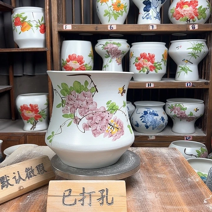 摆件小蛮腰紫藤款新款陶瓷陶瓷