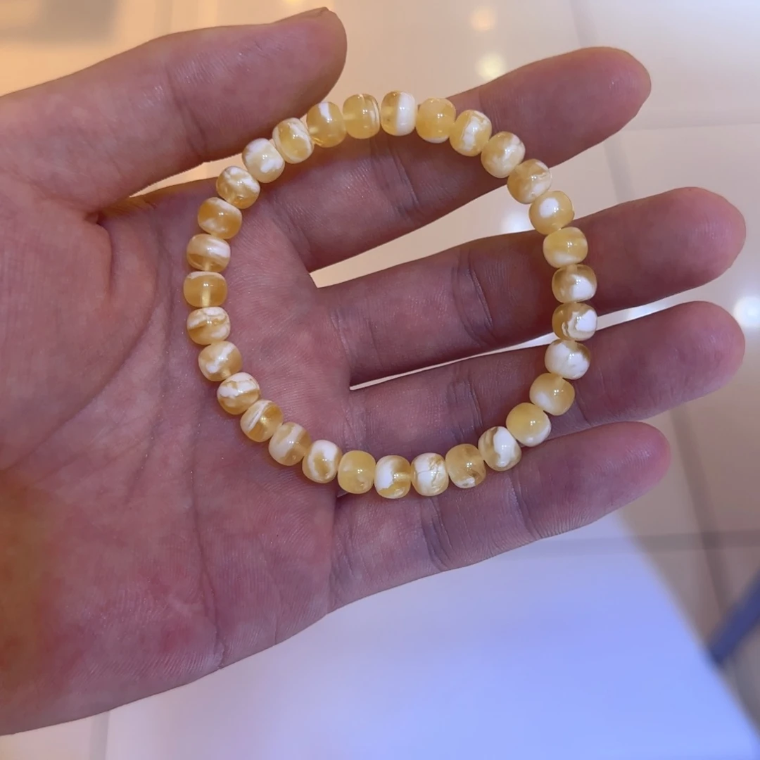 未镶嵌琥珀手链*️蜜蜡