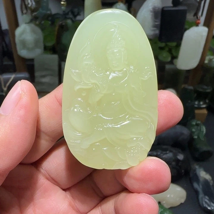 和田玉未镶嵌挂件