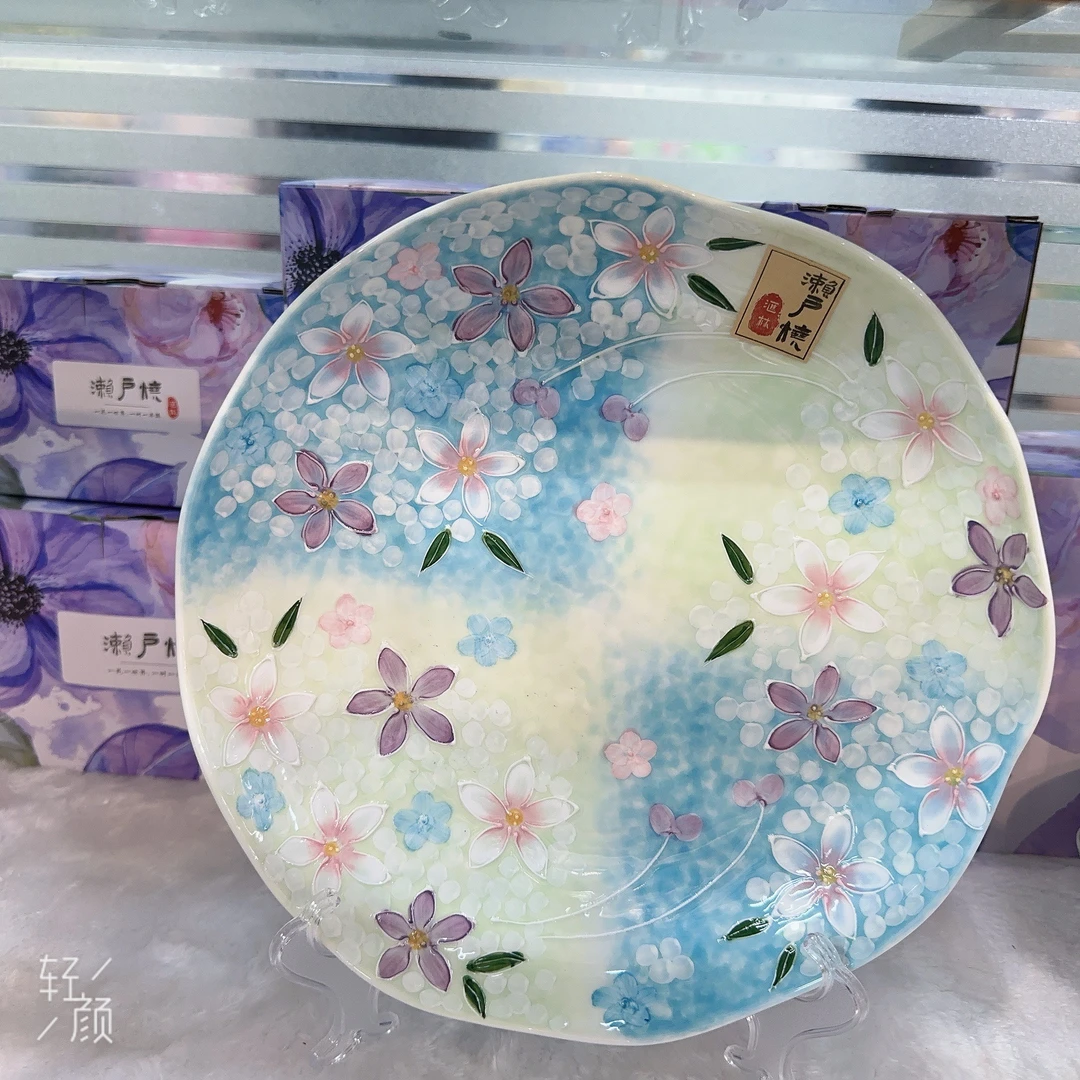 繁花沐春风格饭盘适合家用