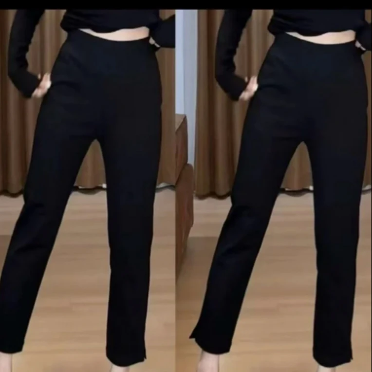 银弟，薄款显瘦百搭烟管裤