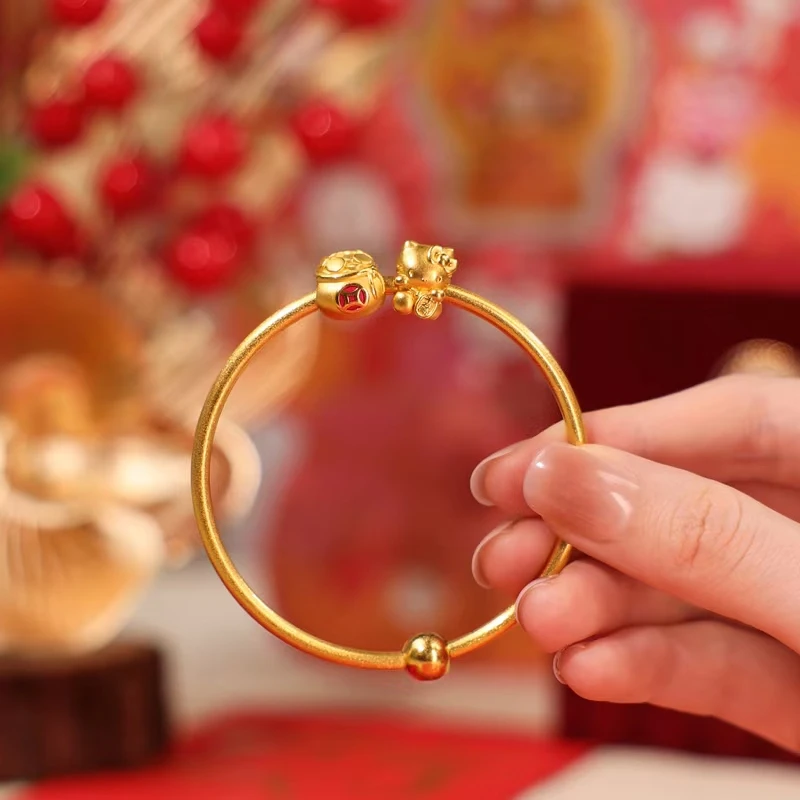 周生生招米喵 Charme黄金足金转运珠串珠组合