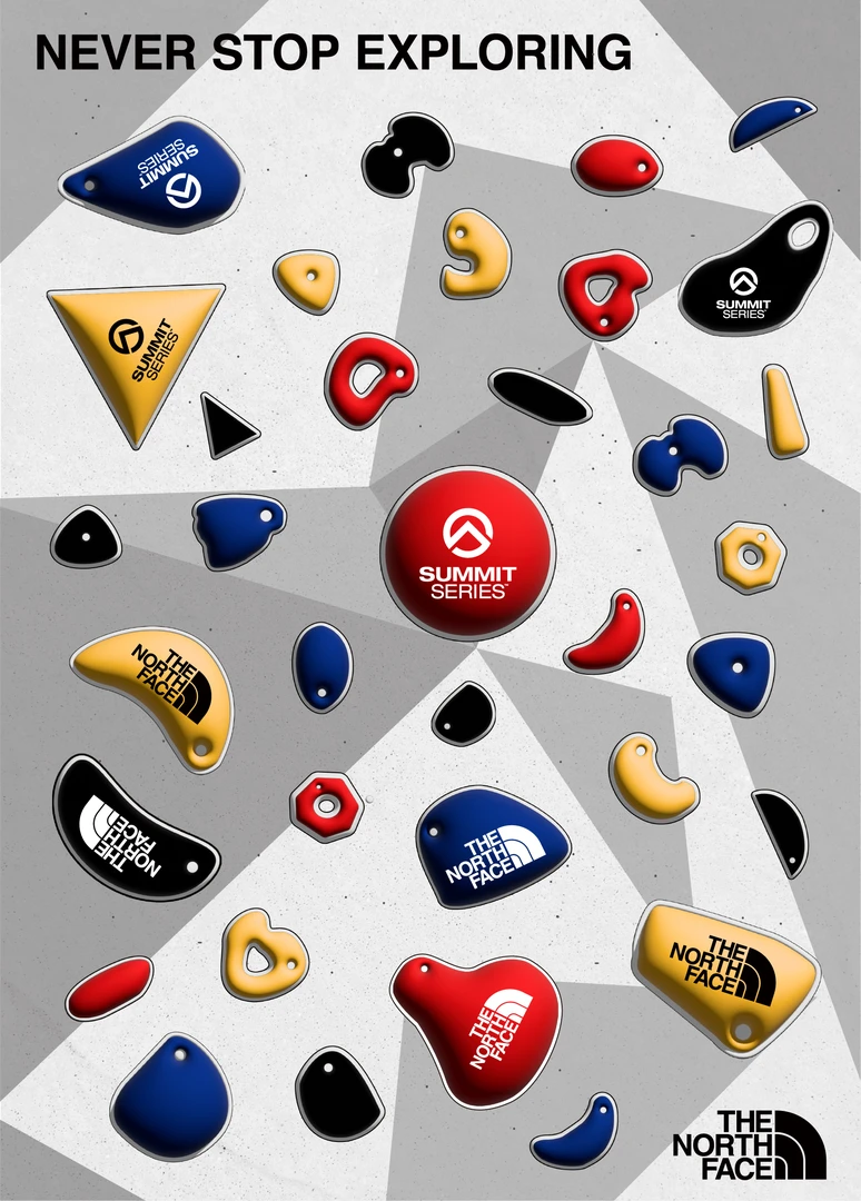 北面定制攀岩贴纸