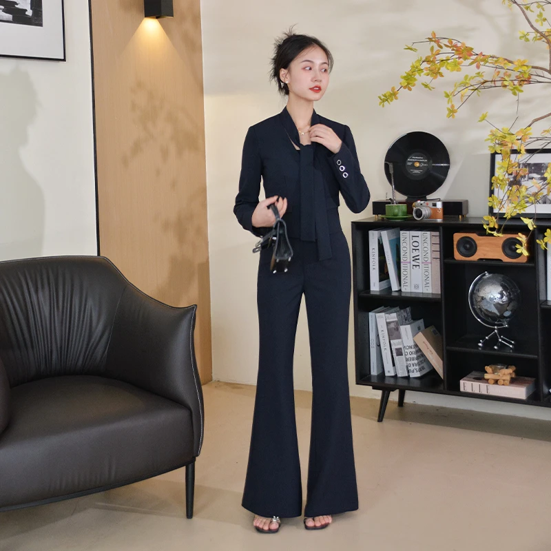 【新贵都市】小个子改版高级通勤正式场合显瘦两件套时尚套装女