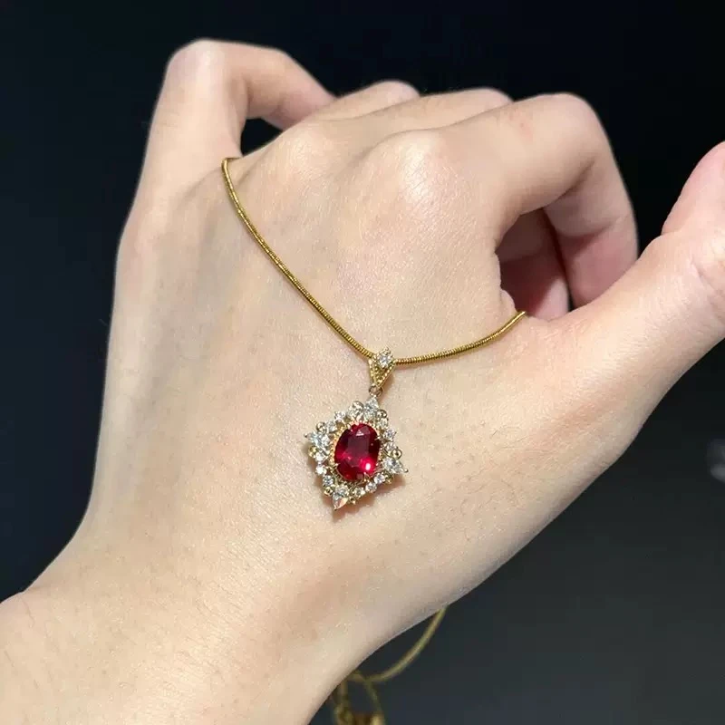 YHKINGS1503设计师款红蔷薇宝玉石项链简约多样性发其一不带礼盒