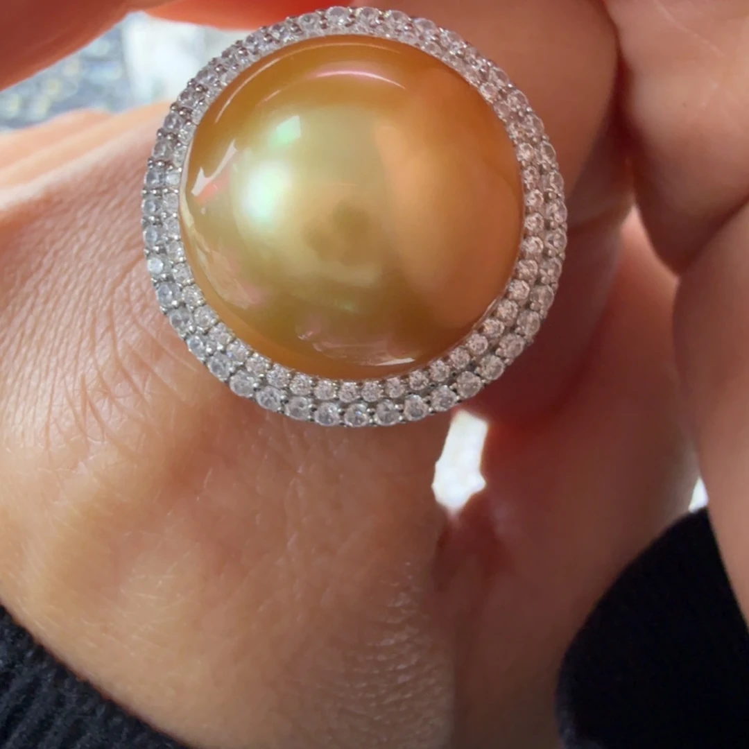 海水珍珠颈饰银S925镶嵌