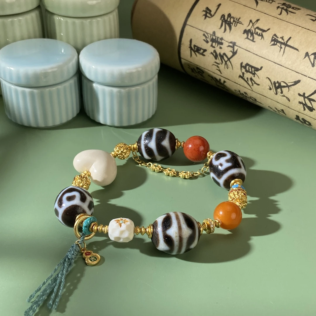 扶摇臻选 | 早期SK黑白多宝设计手串