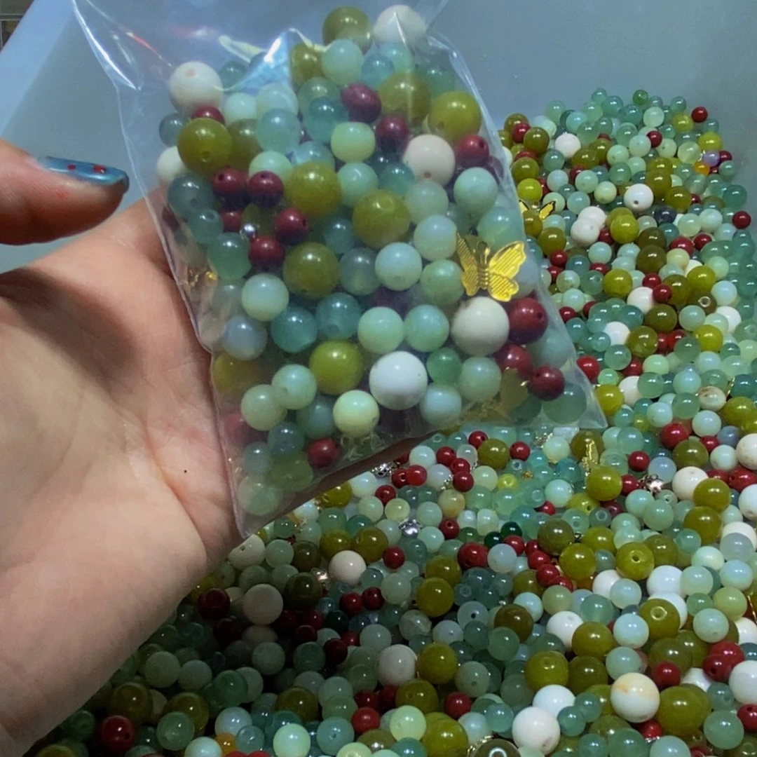 蛇纹石玉未镶嵌毛衣链66