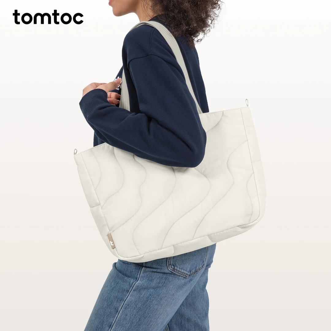 tomtoc托特包女电脑包简约秋冬大容量单肩包学生上课轻便通勤T38