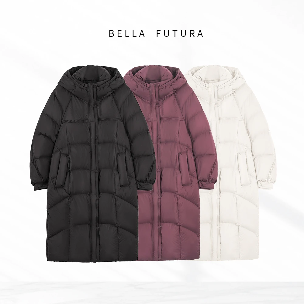 Bella Futura 云麓暖绒·匈牙利白鹅绒长款堡垒羽绒服-A2501130