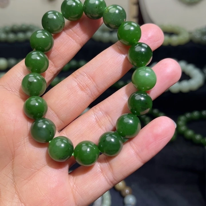 和田玉未镶嵌手链卡12