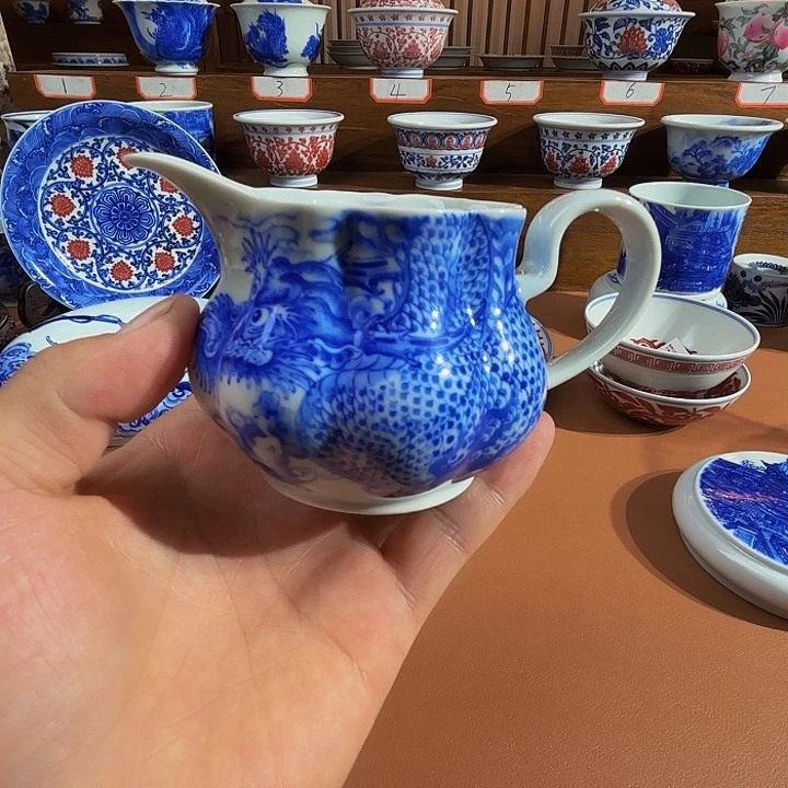 君***笑青花手工手绘公道微微瑕不退不换