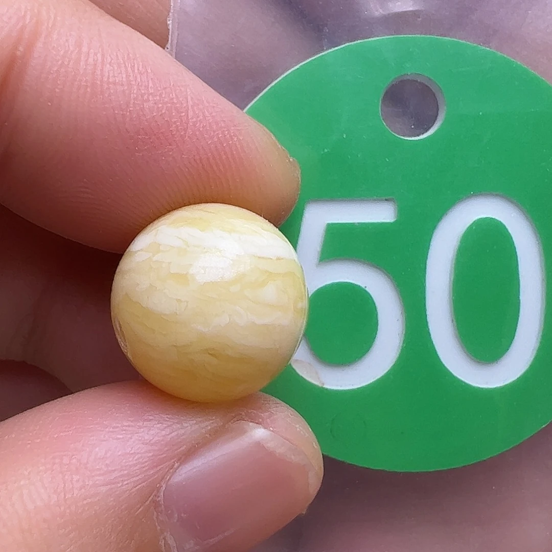 蜜蜡未镶嵌珠宝奇石12.7mm微瑕