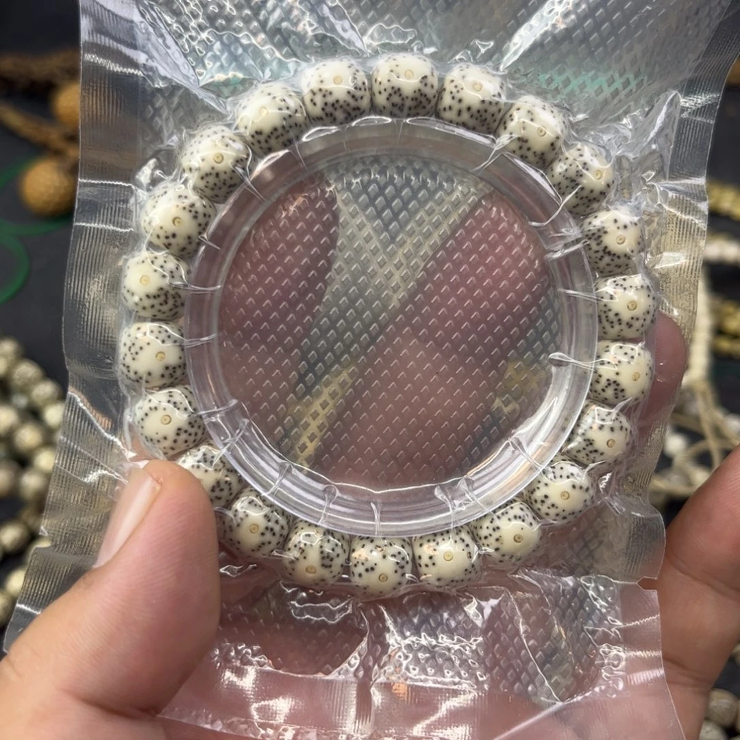 鹿***生吊坠星月菩提10✖️7大眼睛 散星 石玉 单圈