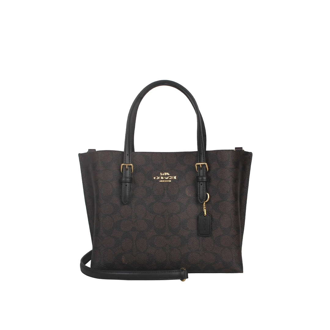 蔻驰(COACH)MOLLIE 25中号女士经典老花单肩斜挎手提包
