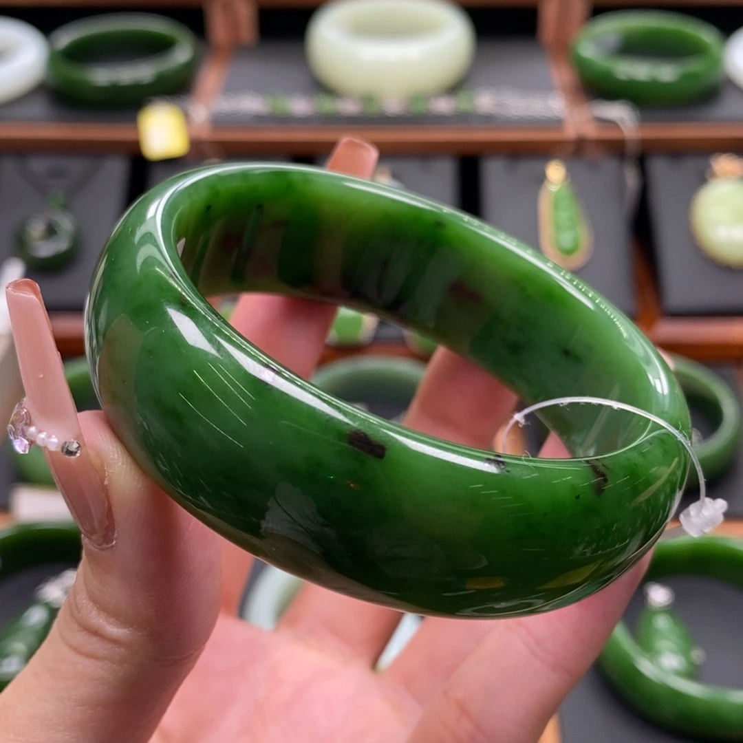 和田玉（碧玉）未镶嵌手镯5960