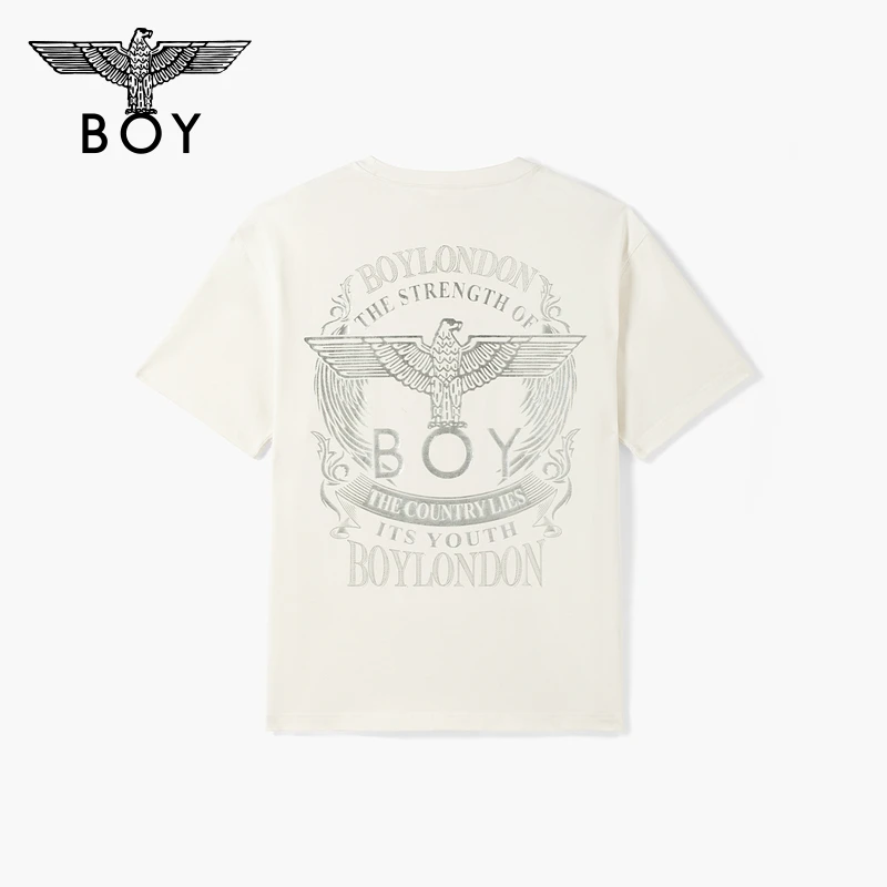 BOY春夏男女同款潮牌朋克休闲宽松短袖T恤N01143通勤穿搭