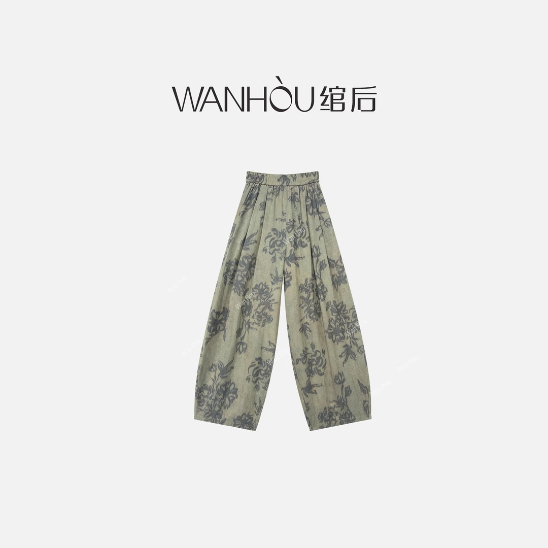 【C2453】#WH-设计师款时尚百搭简约韩系休闲女裤XF