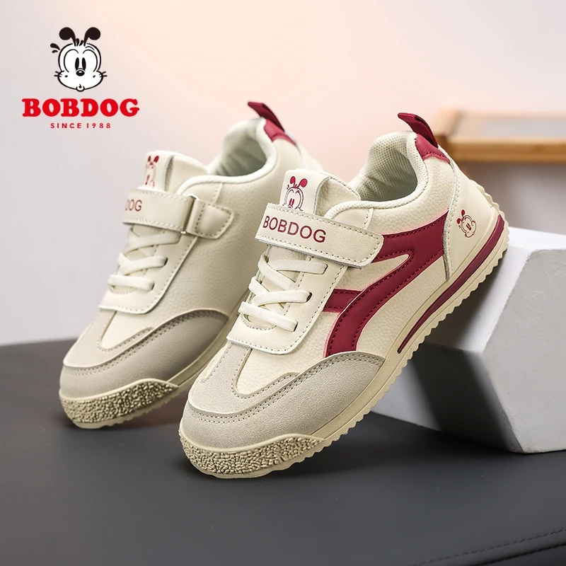 Bobdog/巴布豆女童秋季阿甘鞋透气休闲鞋运动鞋板鞋男童春秋儿童