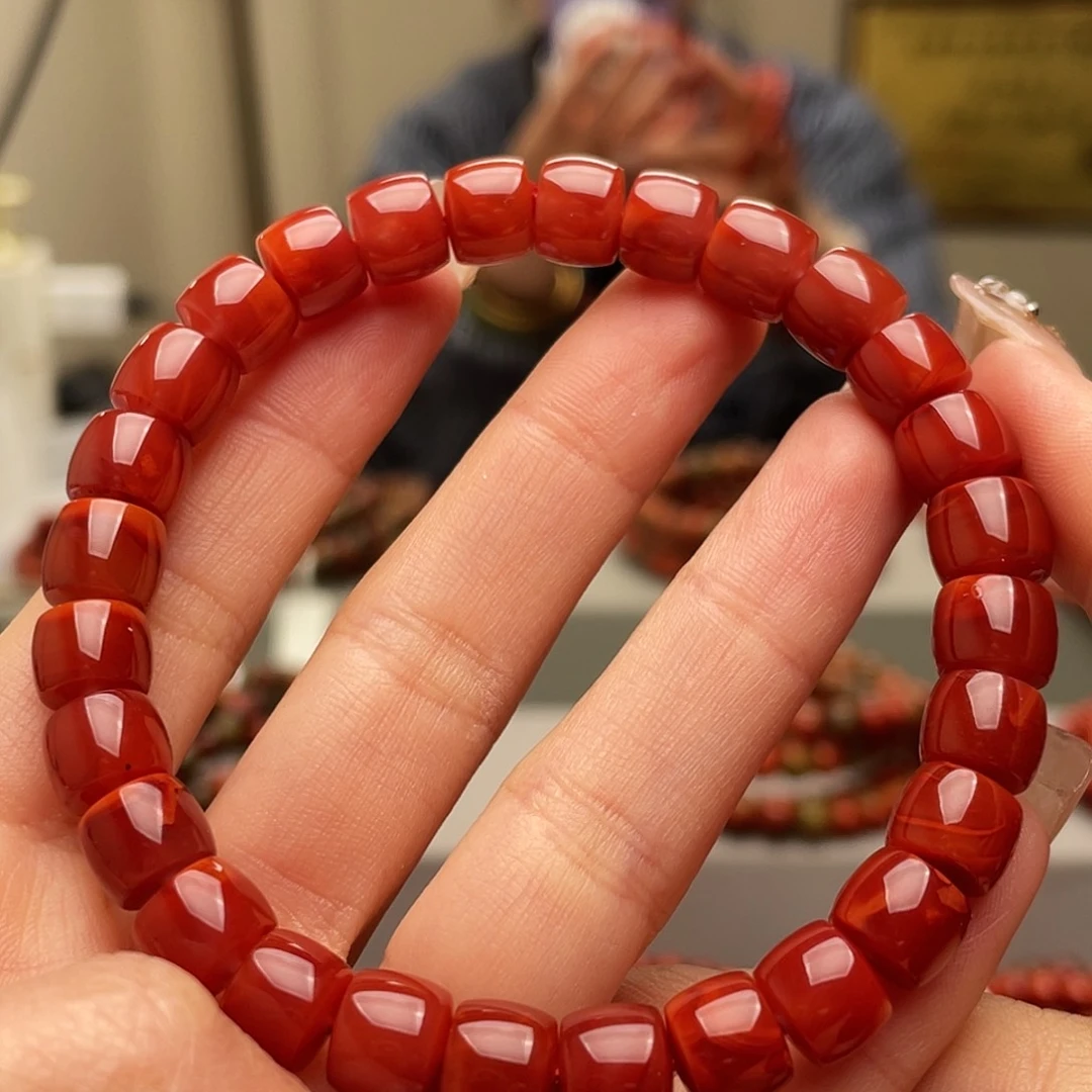 南红玛瑙手链未镶嵌