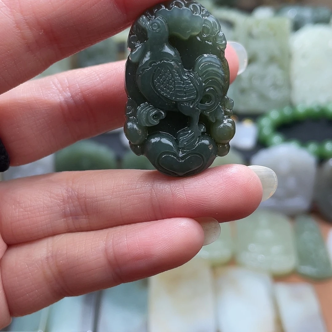 和田玉未镶嵌吊坠(不含链)