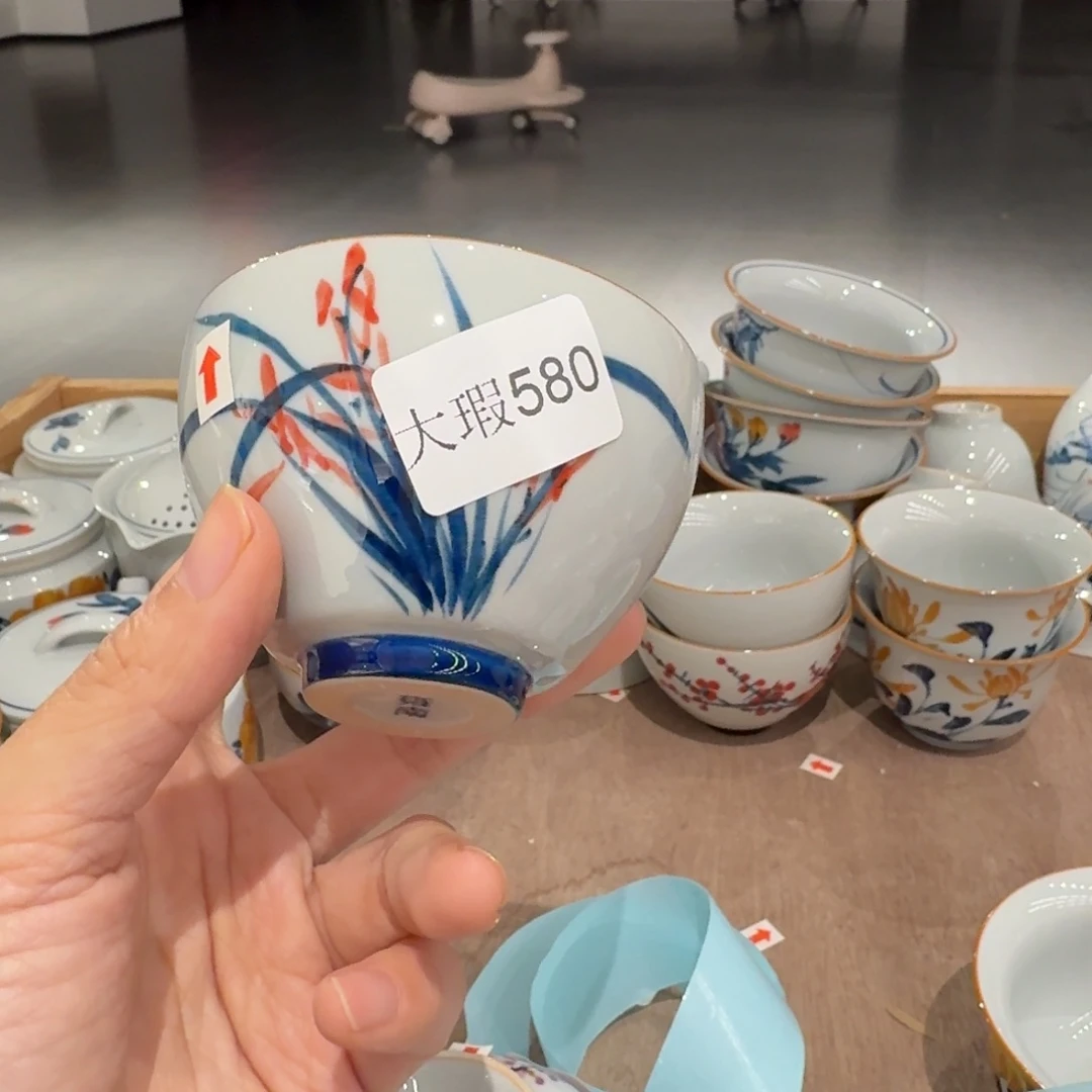 微瑕釉下彩纯手绘