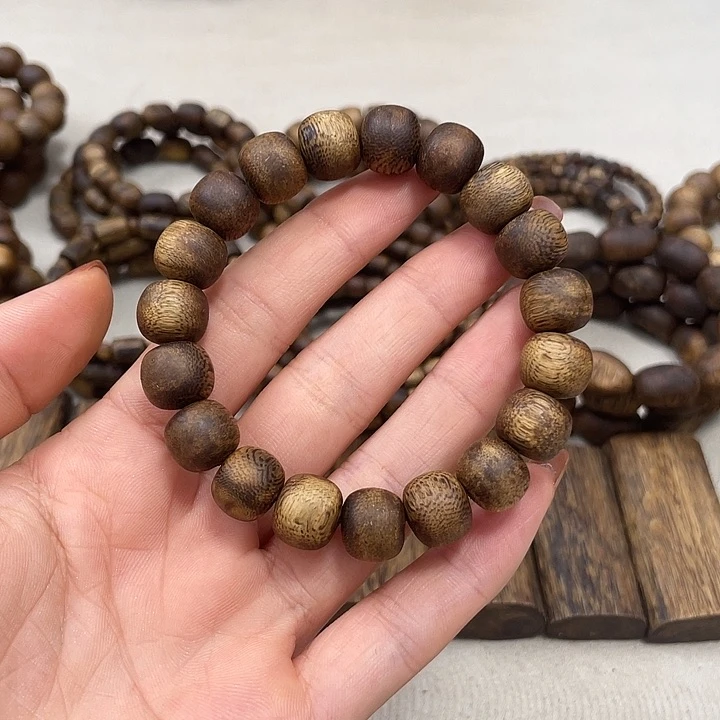 沉香碎屑沉香1.2苹果珠单圈