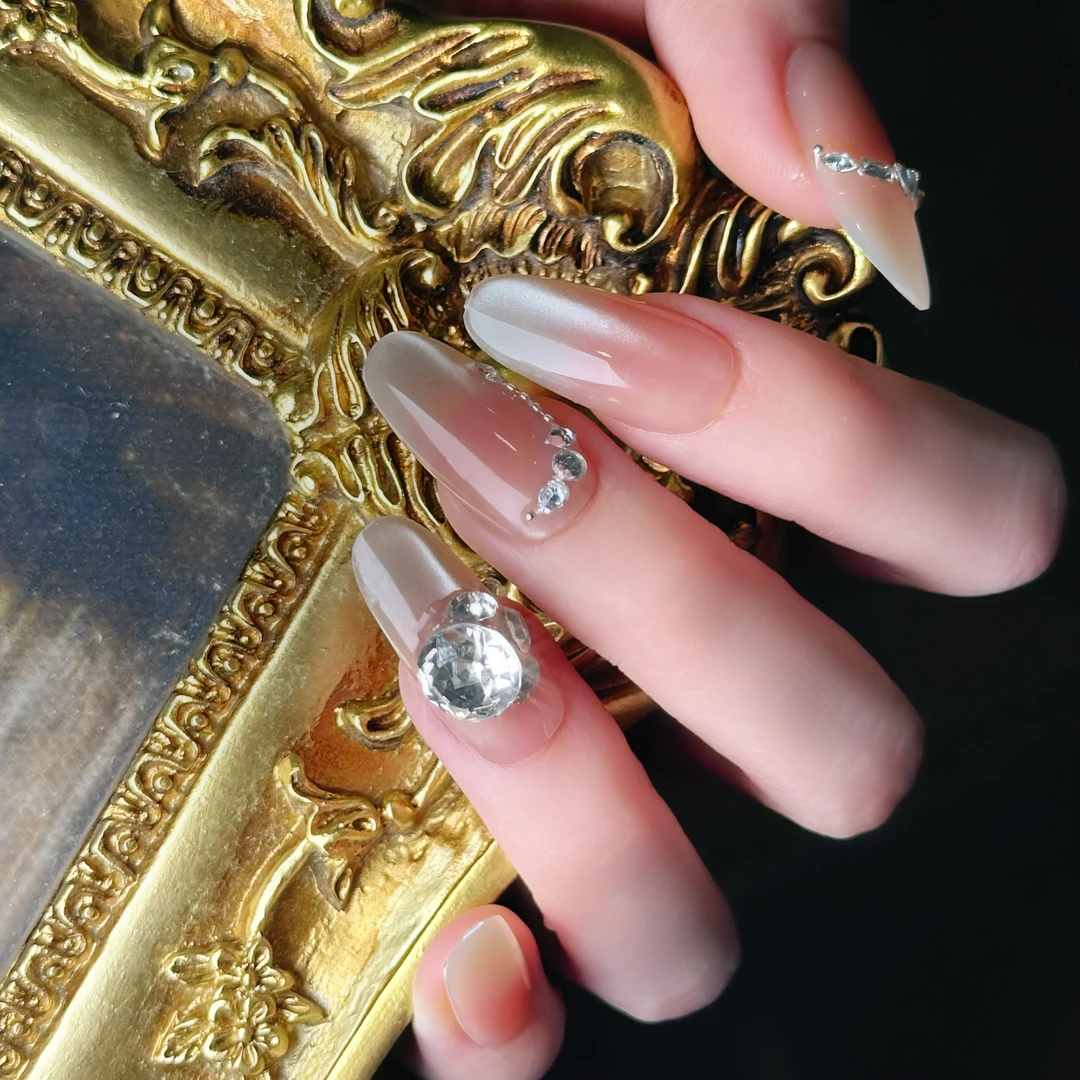 【追光猫眼2.0】装纯手工美甲秋冬甲轻奢纯欲新款穿戴甲片高级感