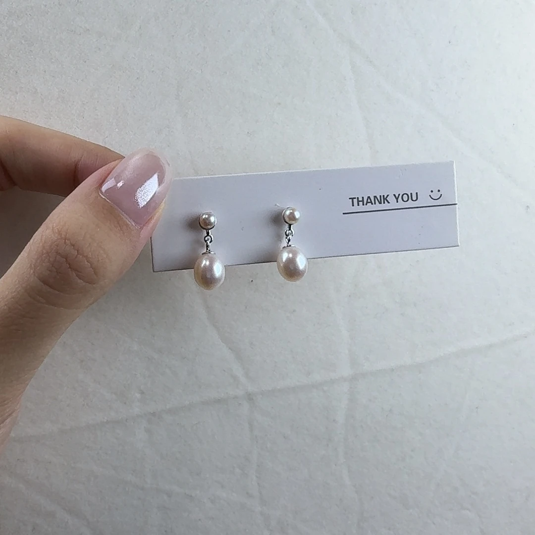 淡水珍珠耳钉未镶嵌