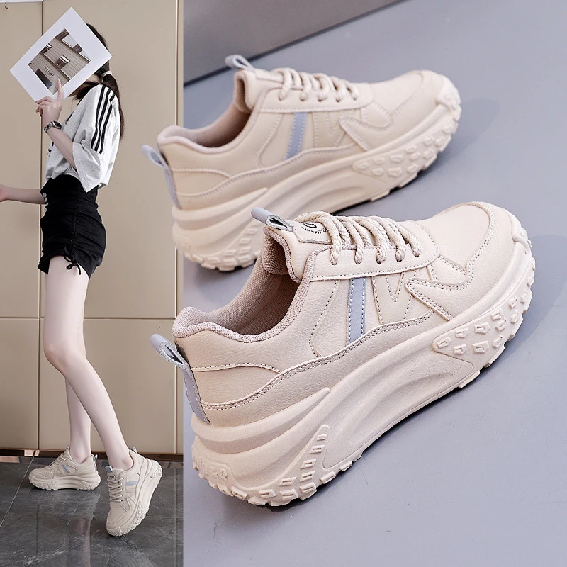 【拍大一码】秋季新款ins韩版老爹鞋女生厚底时尚百搭休闲运动鞋
