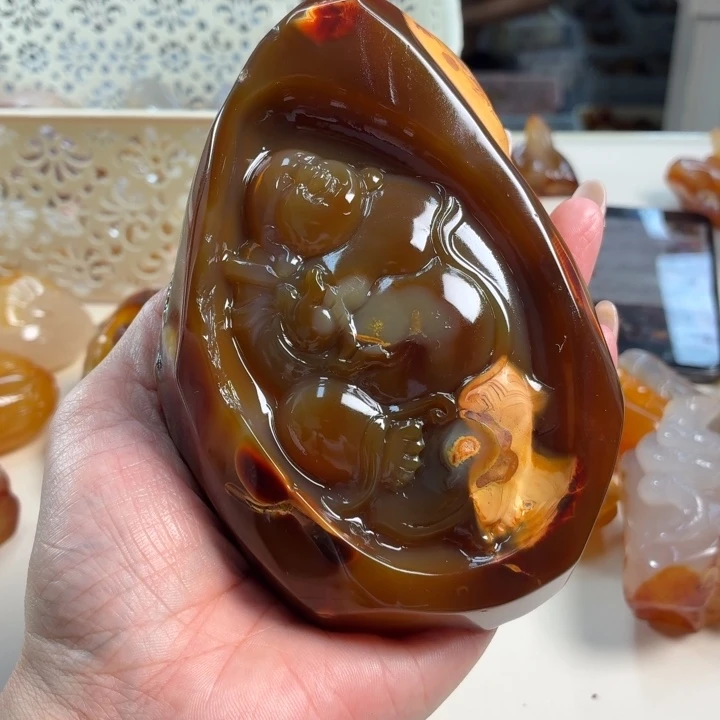 玛瑙/玉髓吊坠(不含链)未镶嵌