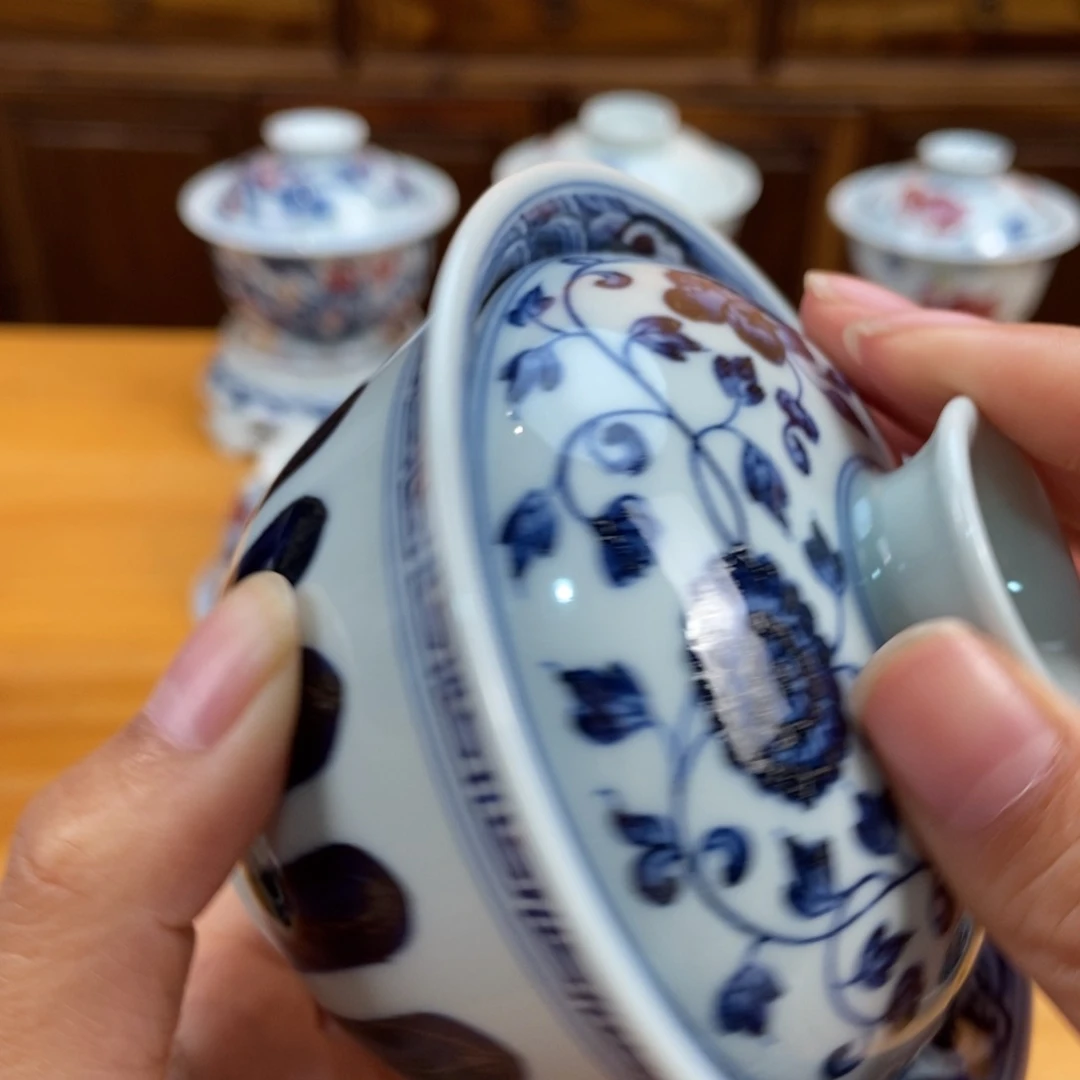 手绘现代茶具非古董