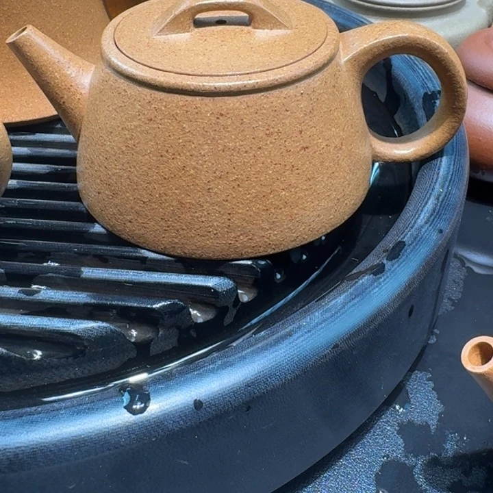 紫砂茶壶葵黄段180cc高瓢瑕