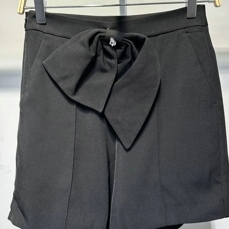 品质蝴蝶结中短裤（不含配饰）-0438