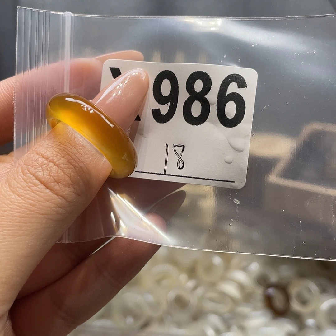 玛瑙/玉髓未镶嵌戒指986