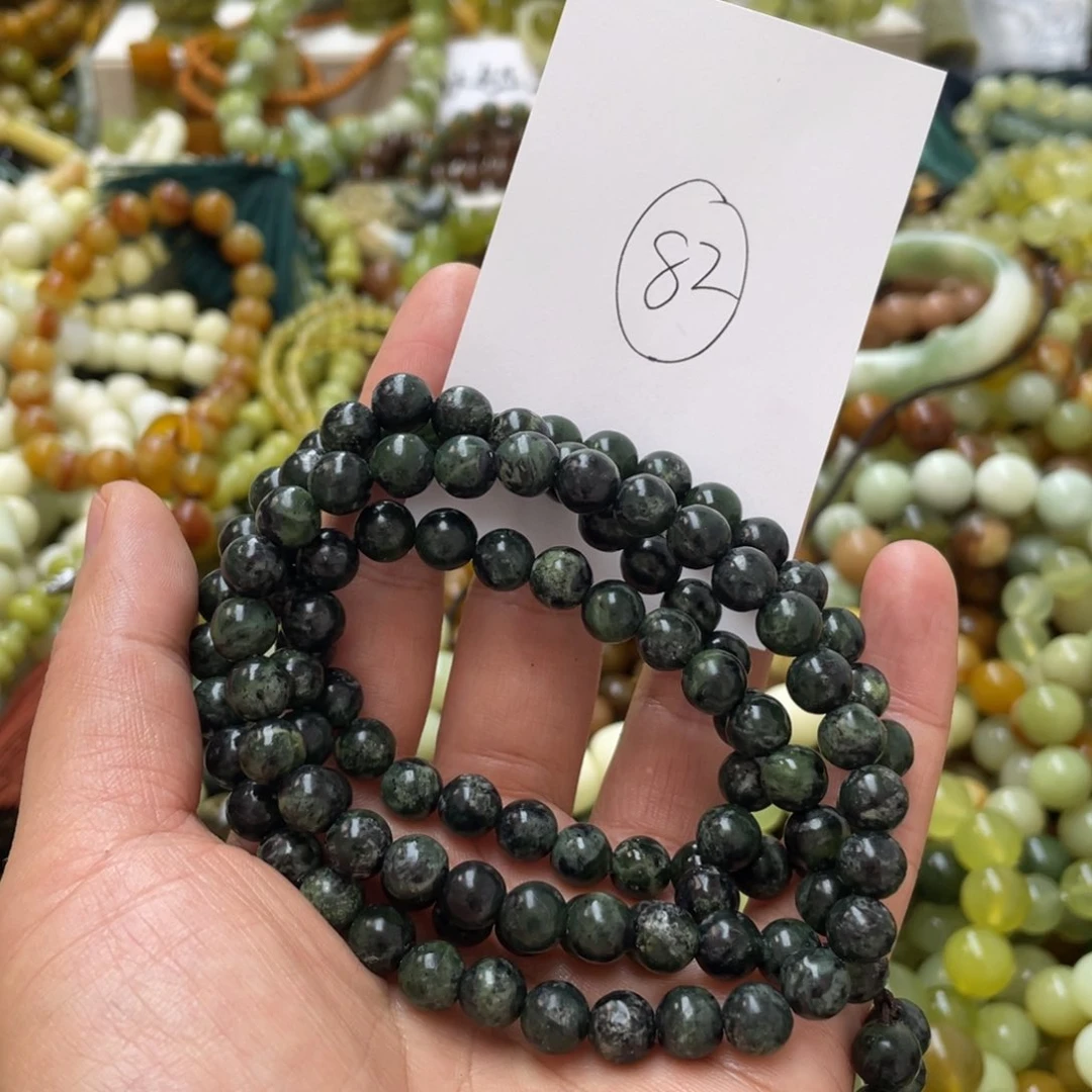 蛇纹石玉手链未镶嵌