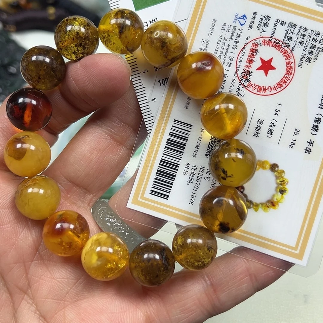 蜜蜡未镶嵌手串手串