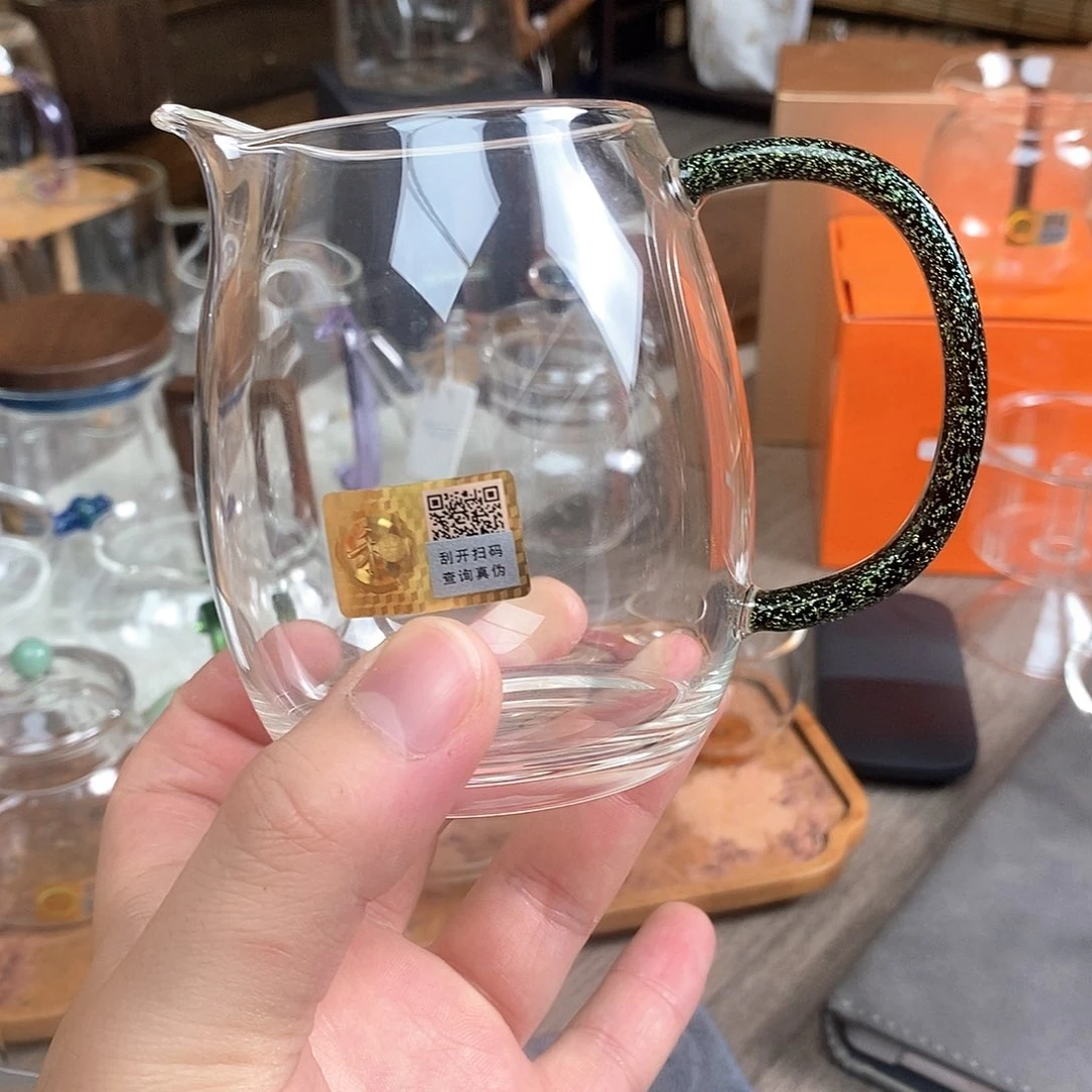 禾器澄然茶海黑金色样品微微瑕