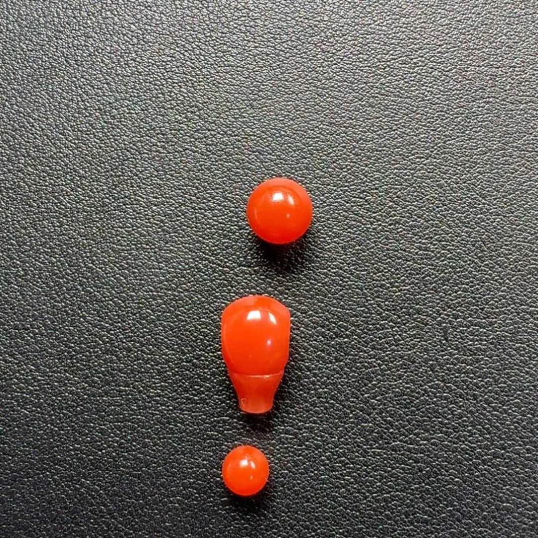 单****南红玛瑙未镶嵌三通圆珠