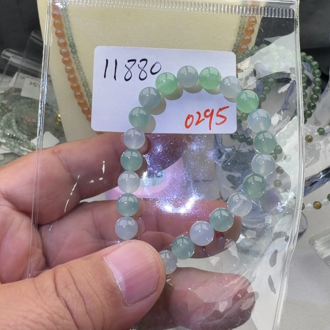 天****翡翠未镶嵌手链翡翠珠链