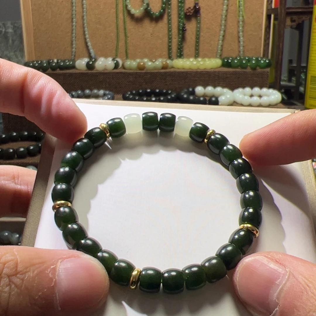 和田玉（糖玉）未镶嵌手链