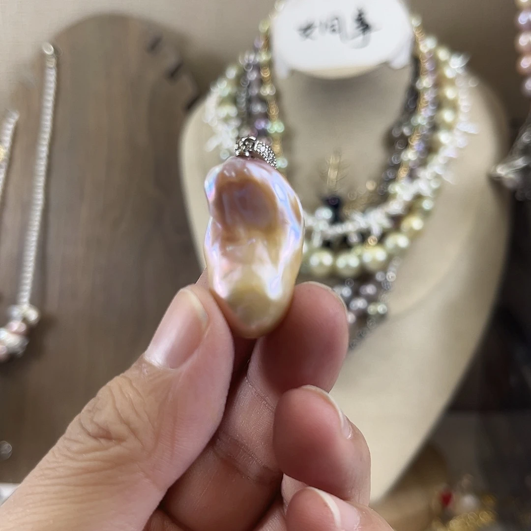 淡水珍珠吊坠(不含链)未镶嵌【纯恬】