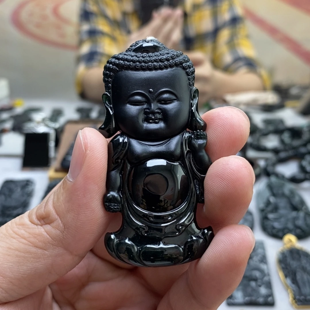 翡翠未镶嵌颈饰宝宝佛