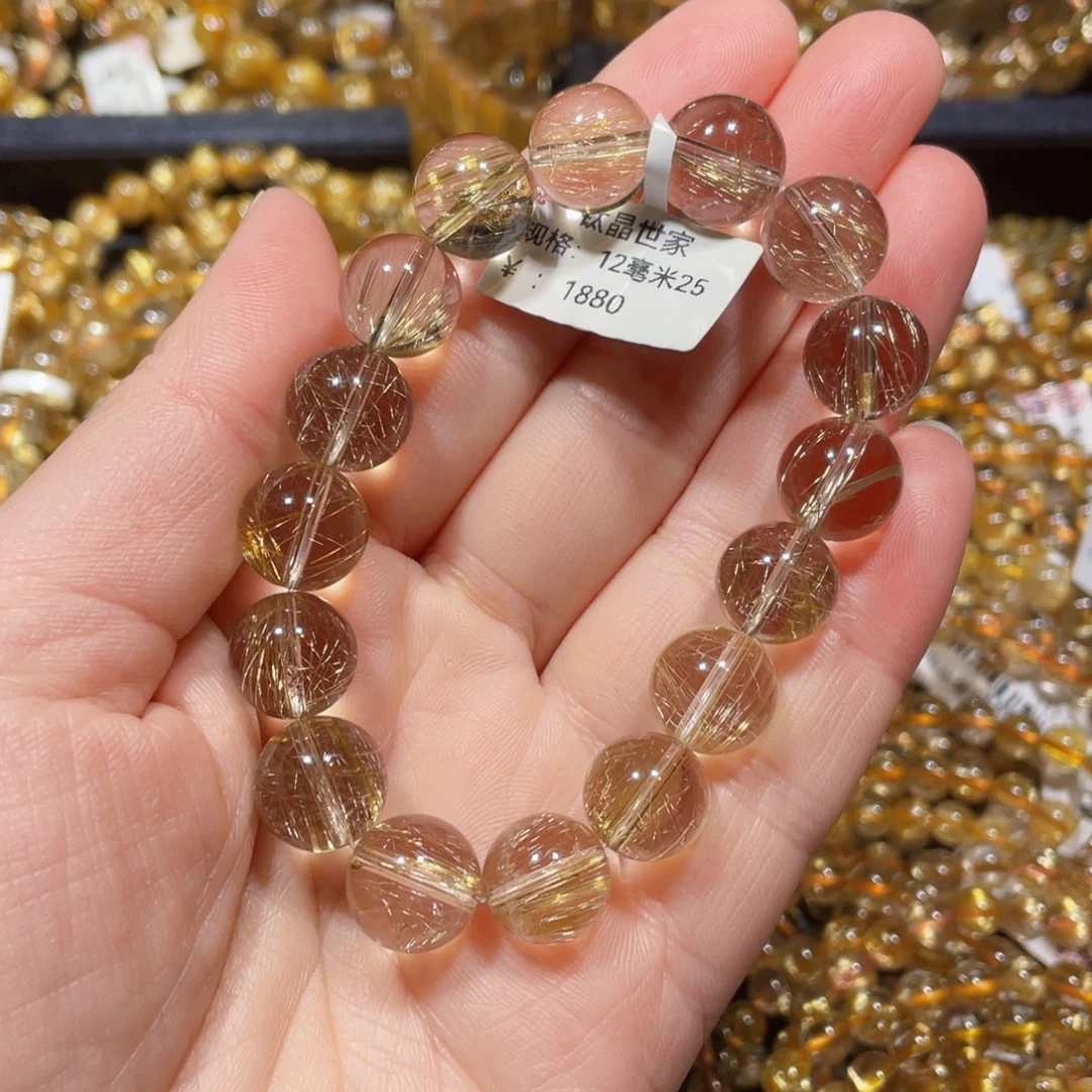 水晶手链未镶嵌小**耶天然水晶手链