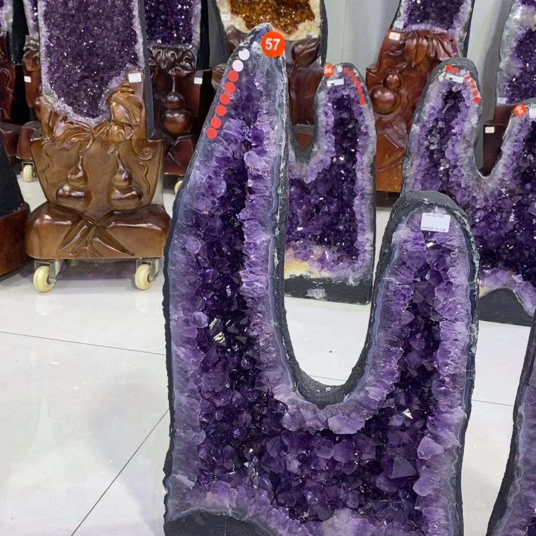 紫晶未镶嵌大型摆件（非配饰）