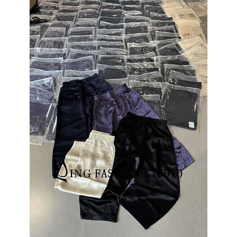 《紫气东来上瘾裤》夏季72762休闲裤宽松显瘦百搭女裤薄款直筒裤